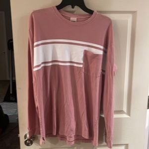 Pink Victoria’s Secret womens pink t shirt, size medium, is worn but cute